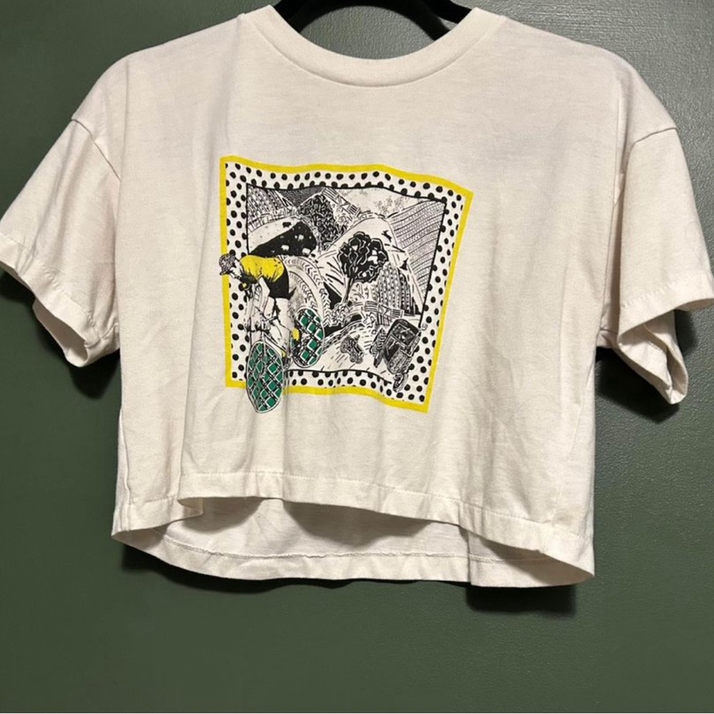 Vintage bodywear by gitano graphic crop tee